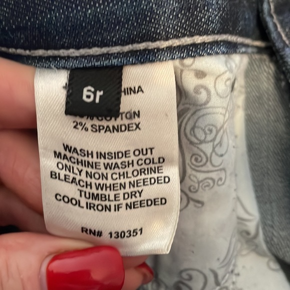 Express blue jeans size 6R - Picture 3 of 4